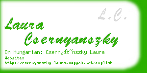 laura csernyanszky business card
